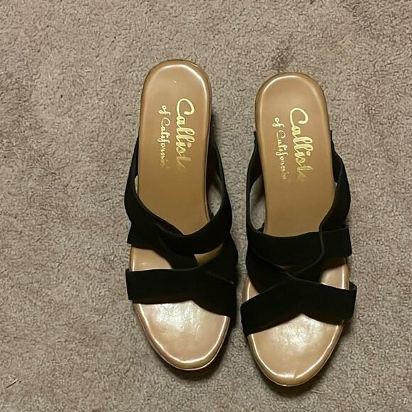 NWOT. Calisto of California Wedge Sandals. 10 - Picture 2 of 5